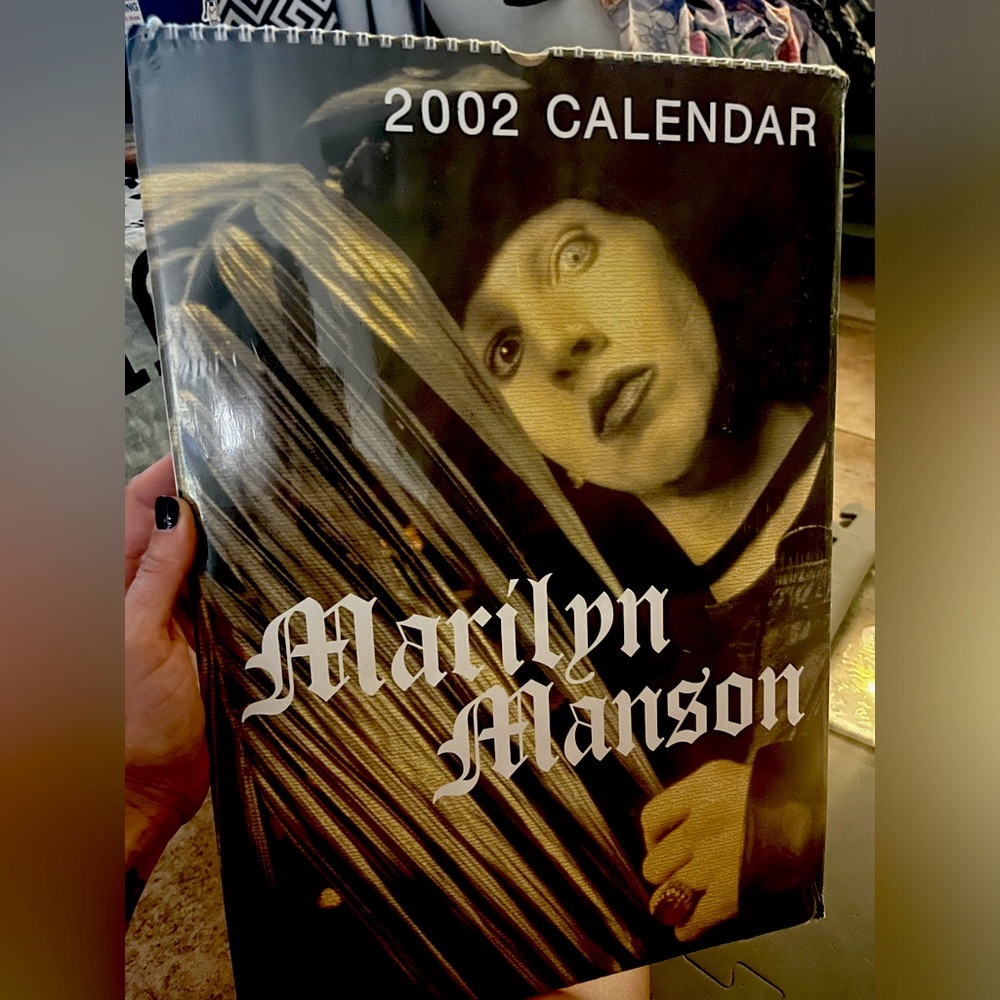 2002 Vintage Marilyn Manson Calendar